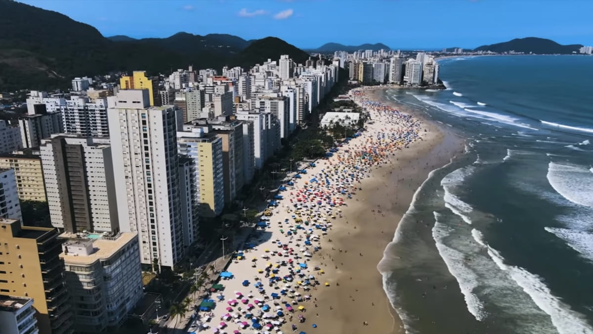 O Guarujá é um dos principais Destinos do litoral Paulista - Reprodução/YouTube