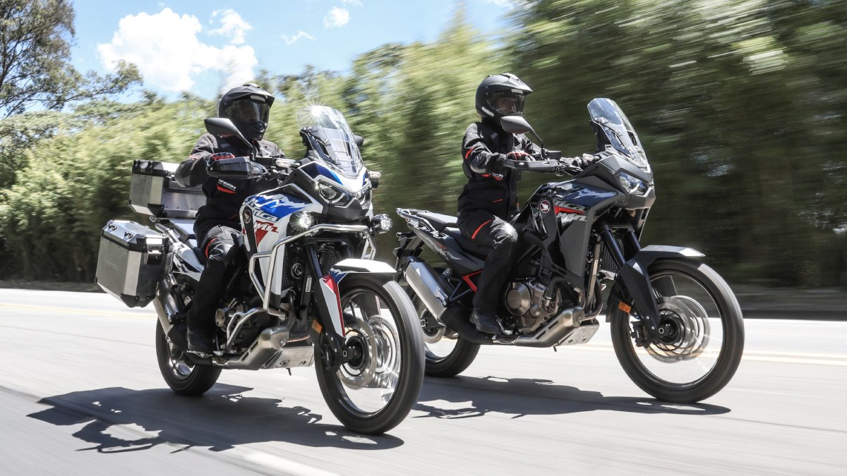 CRF1100L Africa Twin Adventure Sports, equipada com tanque de 24,8 litros, é a opção ideal para o turismo sem limites.