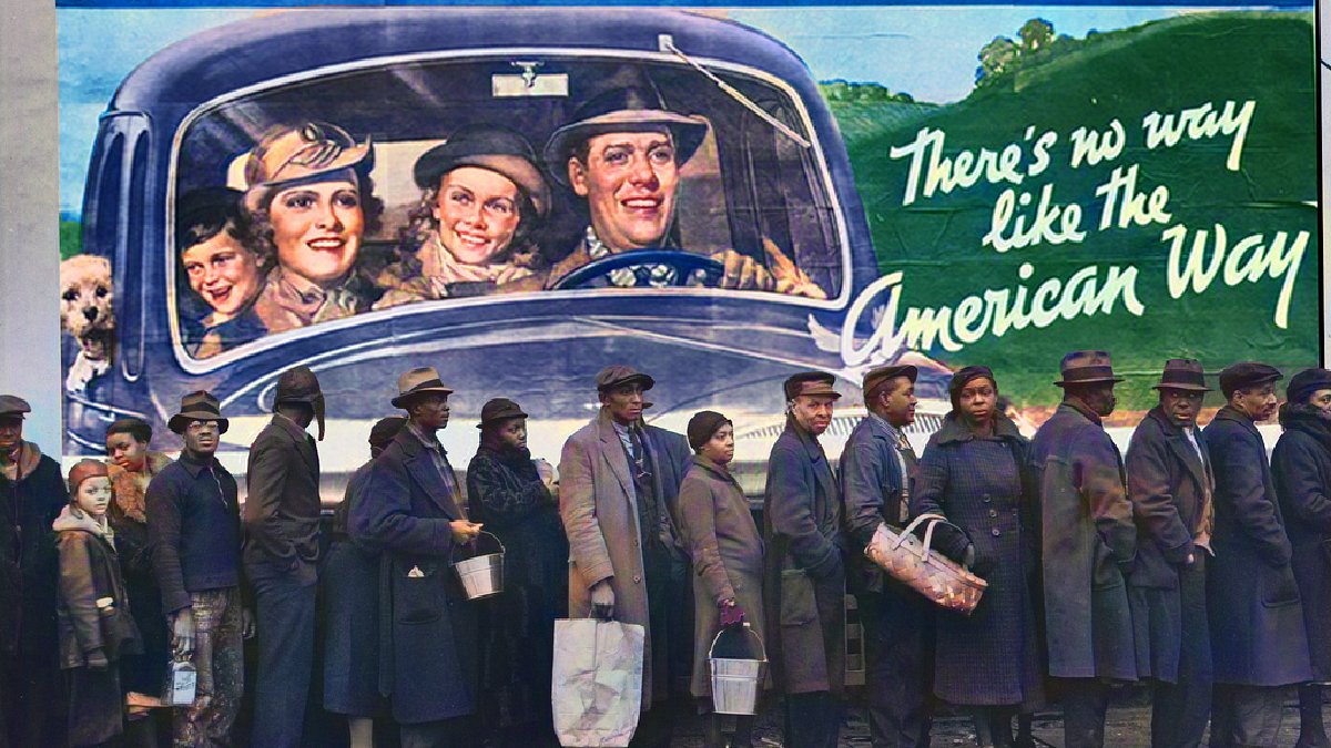 O sonho americano morreu. Imagem: Margaret Bourke-White