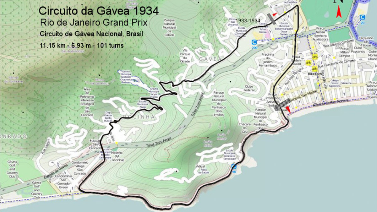 Circuito Gávea foi pioneiro no Brasil 
