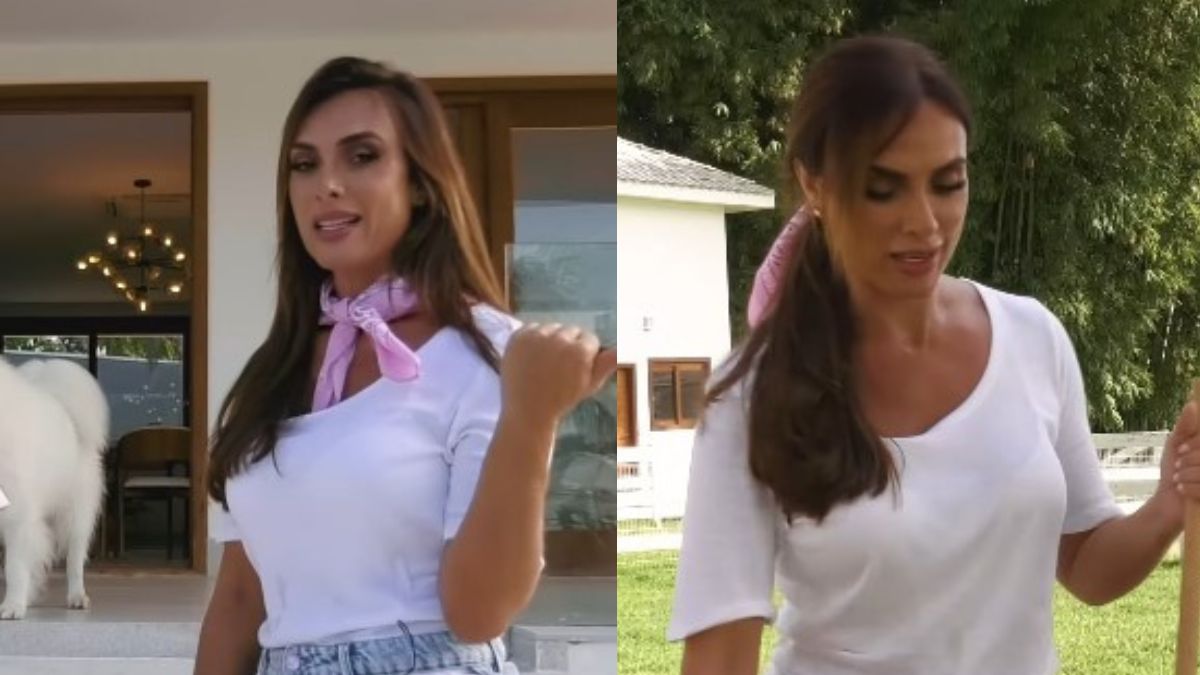 Sempre que consegue uma brecha na agenda, Nicole gosta de se refugiar na fazenda e dedicar um tempo ao cuidado de seus animais