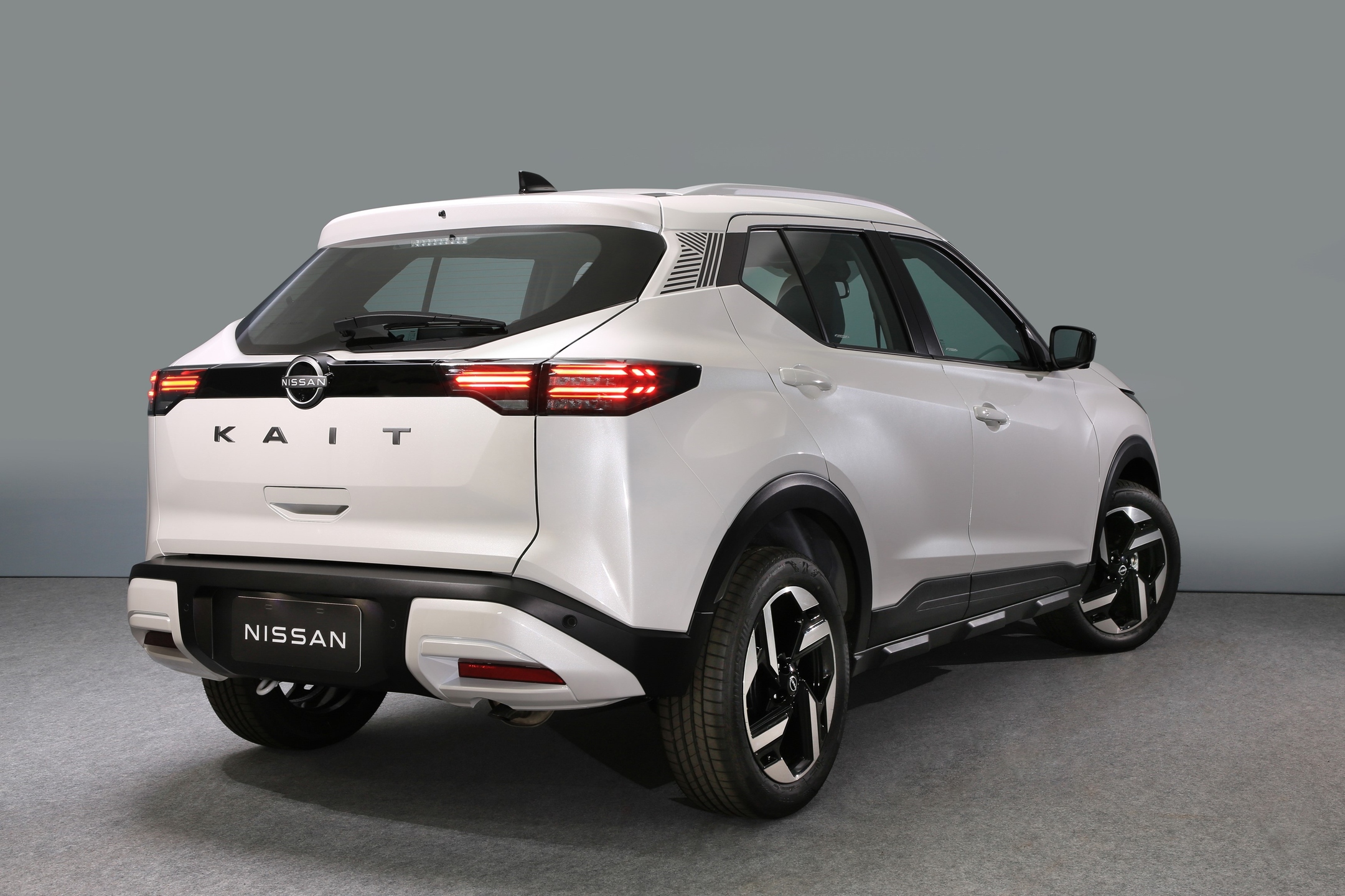 O desenho do Kait reflete a filosofia da Nissan, com linhas arrojadas que transmitem dinamismo, tecnologias avançadas e uma experiência de condução elevada. Foto: Divulgação