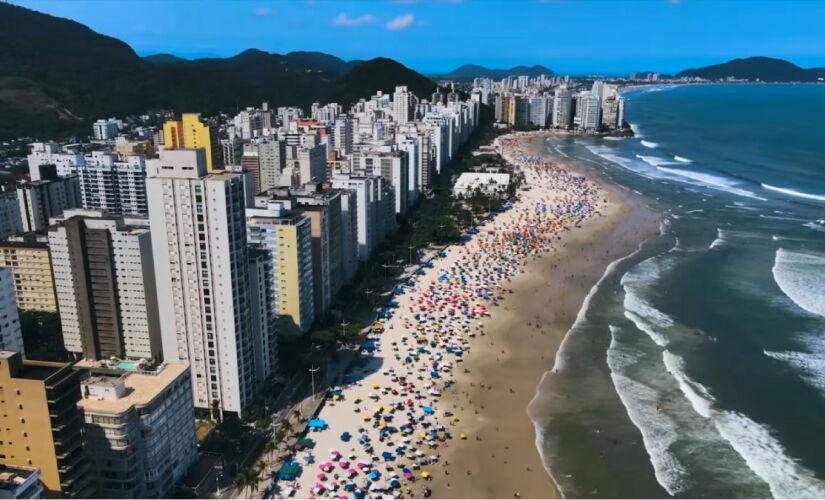 Guarujá já sente efeito da falta d'água/Reprodução/Youtube
