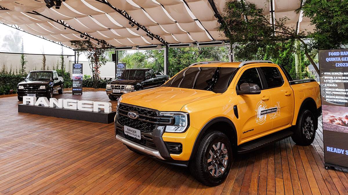 A ofensiva segue com um investimento adicional de US$ 170 milhões (quase R$ 1 bilhão) destinado à futura Ranger Híbrida Plug-in, prevista para 2027. Fotos - Divulgação