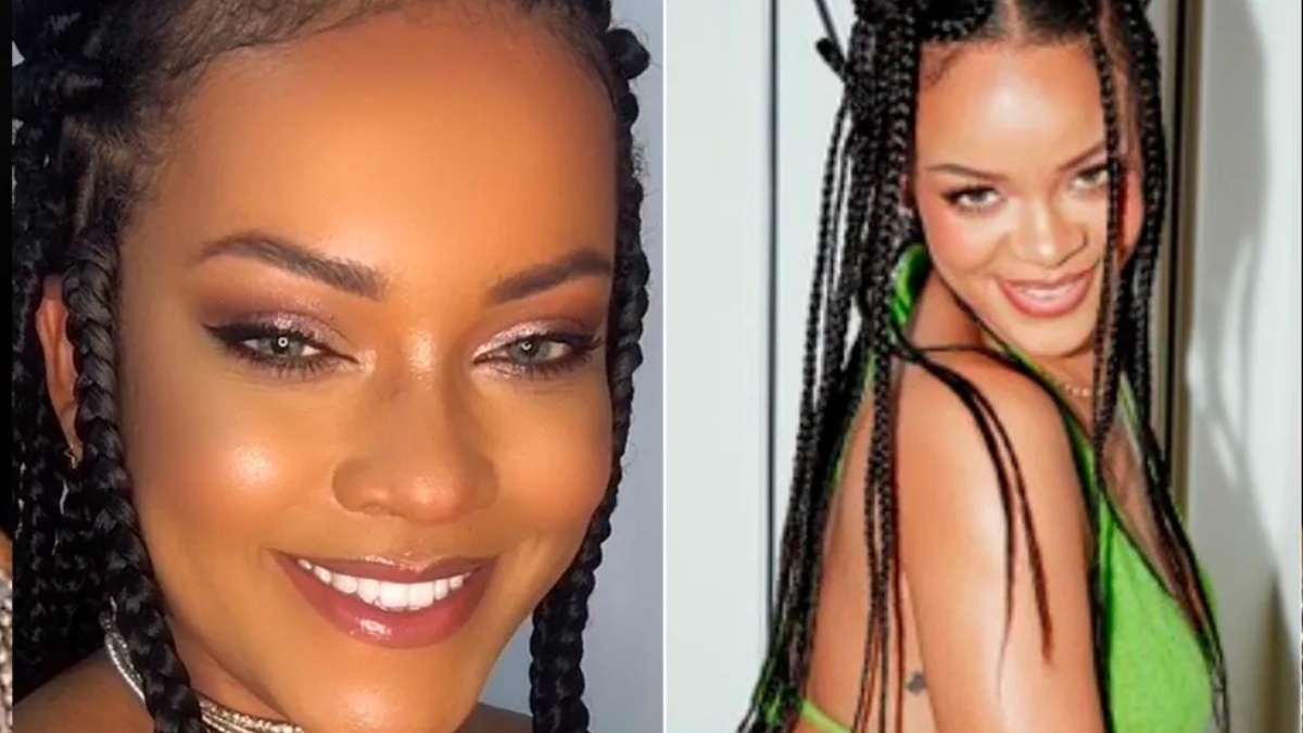 Priscila Beatrice (à esquerda) e Rihanna Foto: Reprodução/Instagram