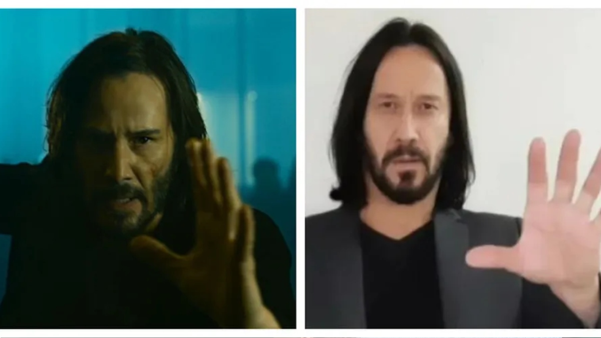 Keanu Reeves e o sósia Marcos Jeeves Foto: IMDB/Instagram