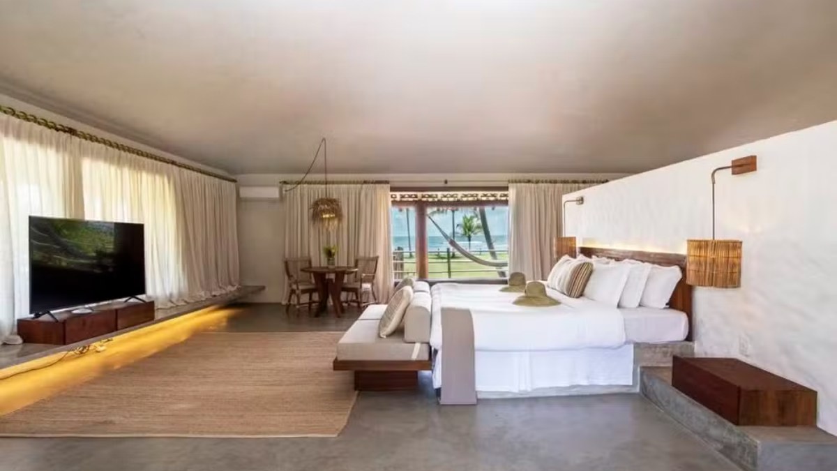 Quartos com vista são famosos pelo luxo e atraem celebridades. Foto: Reprodução/ Reserva Jacomã
