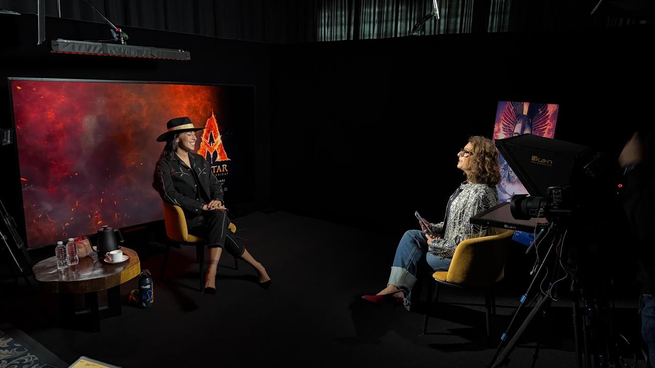 Oona Chaplin em entrevista com Cátia Fonseca no México.