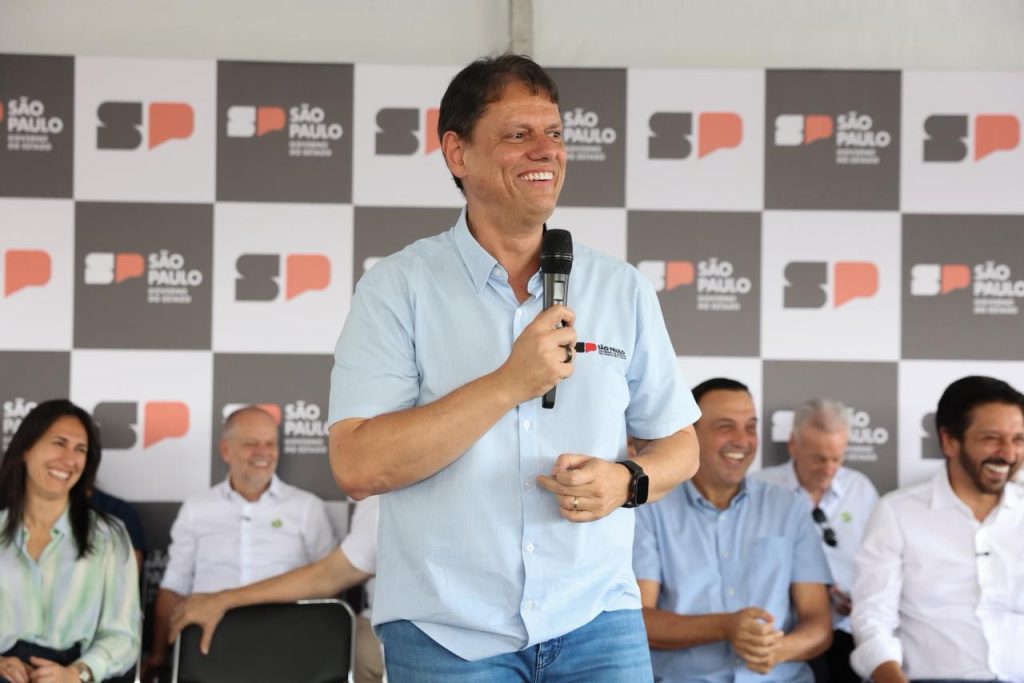 Tarcísio de Freitas no evento /Divulgação/Governo do Estado