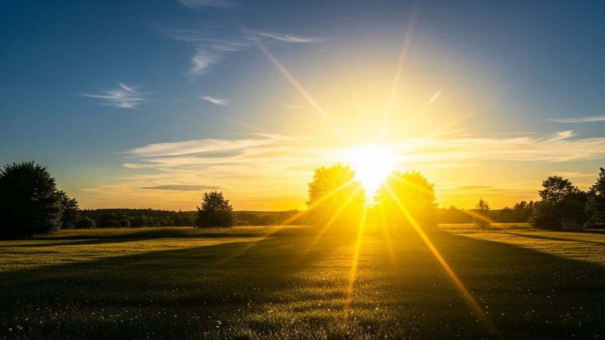 Dentro da atmosfera terrestre o sol tem essa cor amarelada - Freepik