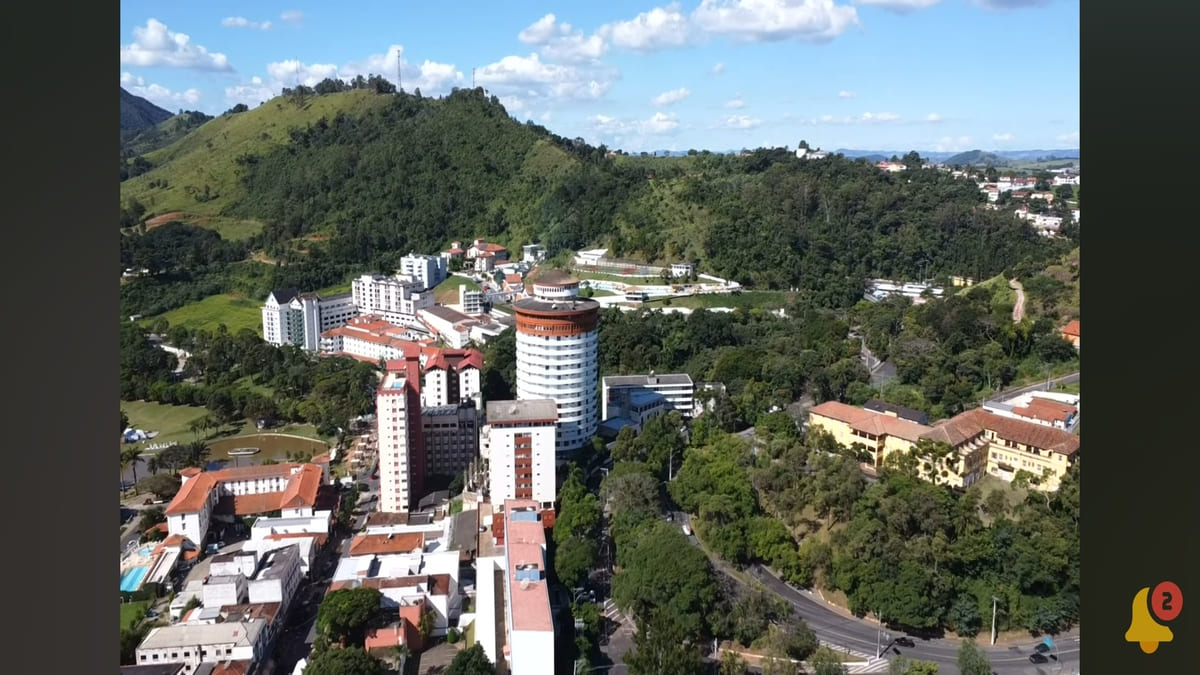 Cidade é responsável por fornecer 60% da água mineral de todo o País - reprodução/YouTube