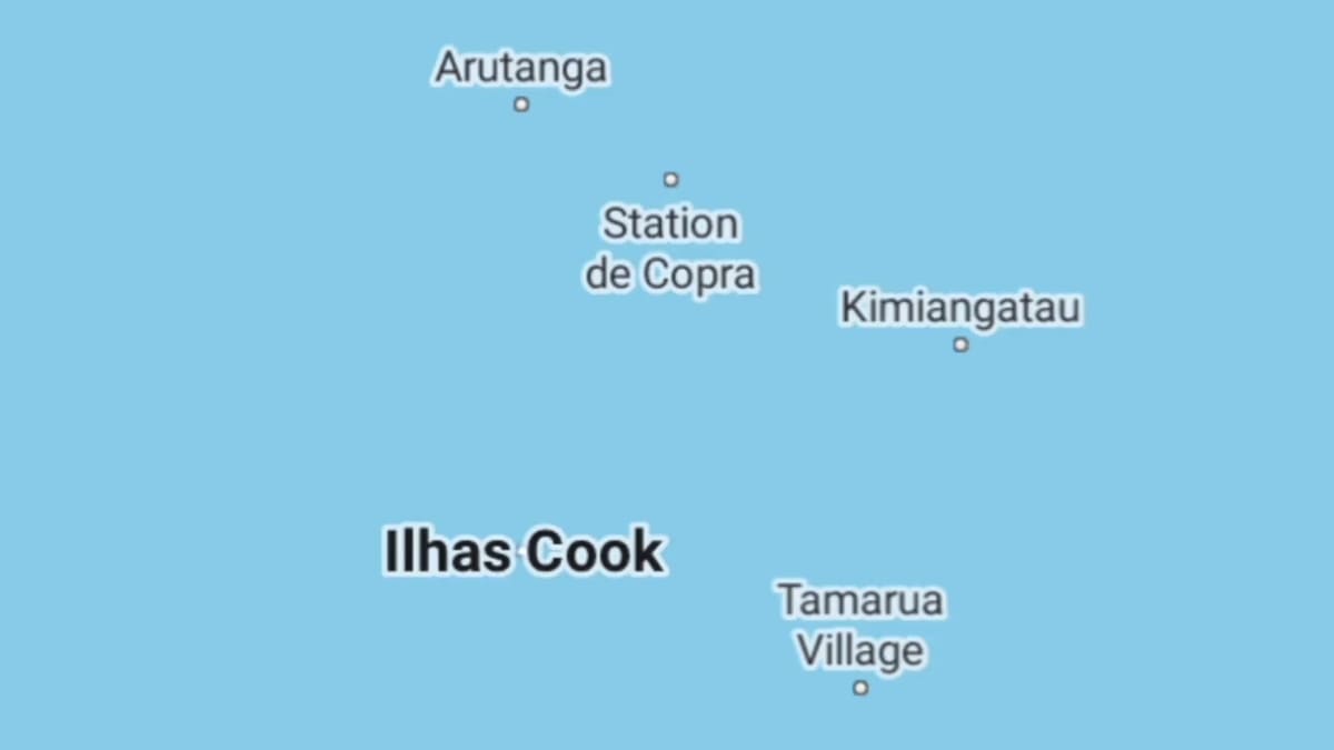 As Ilhas Cook é composta por 15 Ilhas entre o Havaí e a Nova Zelândia - Reprodução/YouTube
