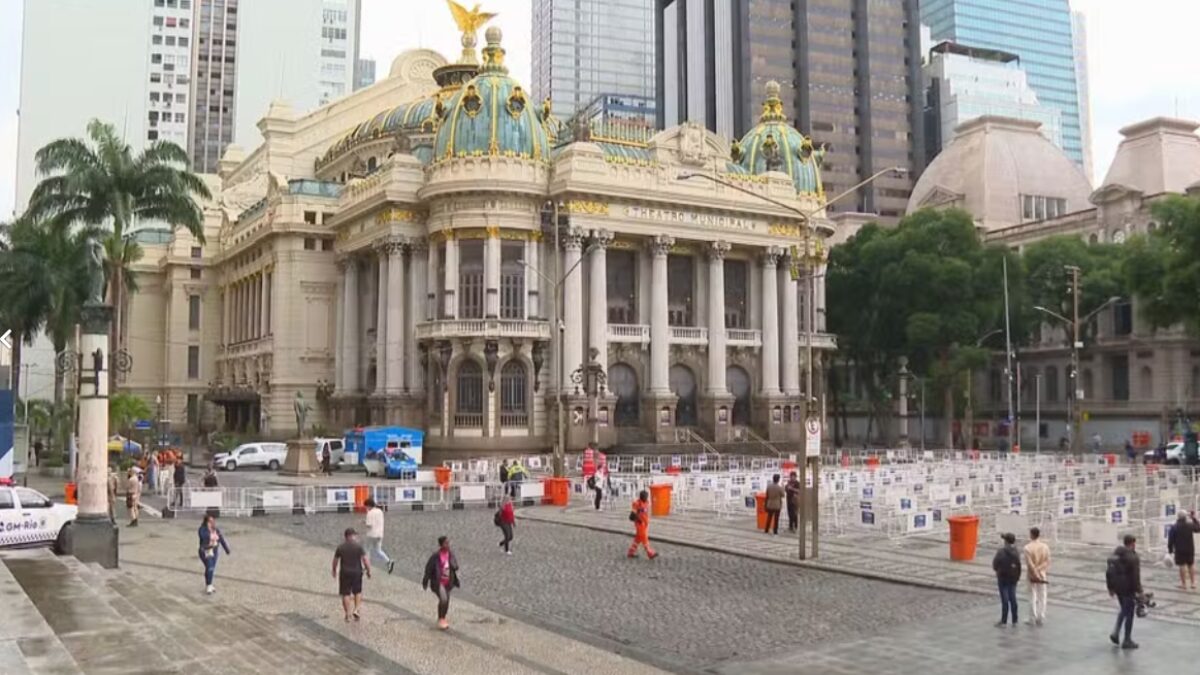 Theatro Municipal é um dos principais pontos turísticos do centro. Foto: Reprodução/Rede Globo