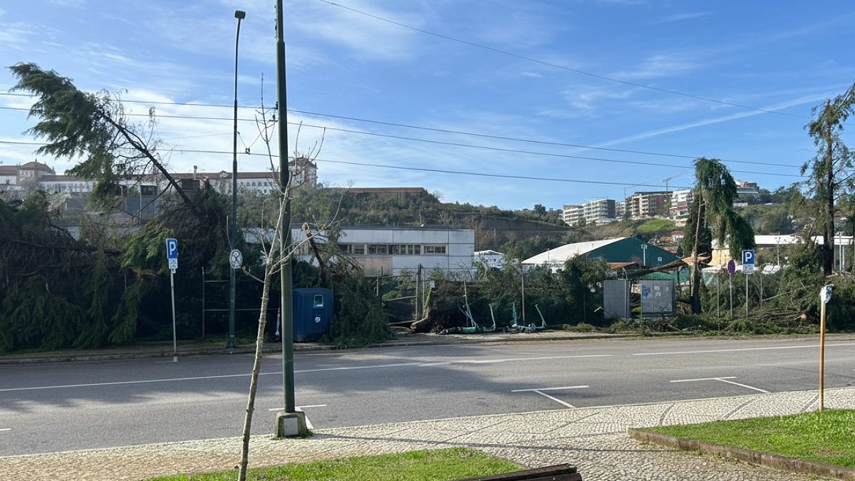 Além dos ventos, a chuva também foi constante durante a tempestade que atingiu Portugal. Fotos/Divulgação/Lucas Disraeli