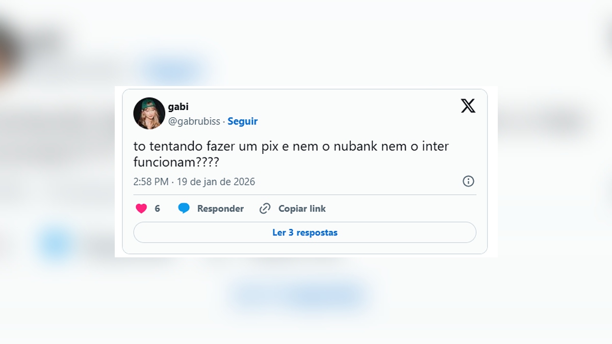 Usuários reclamam da instabilidade do PIX.