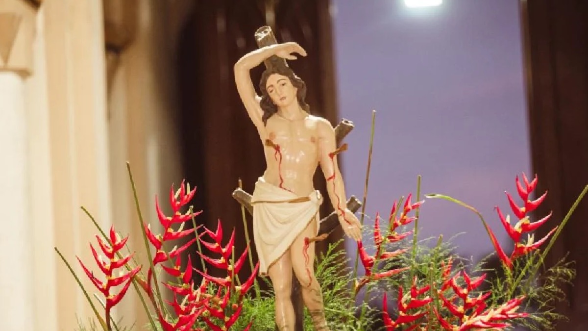 São Sebastião viveu no século III e foi um soldado romano convertido ao cristianismo. Foto: Divulgação