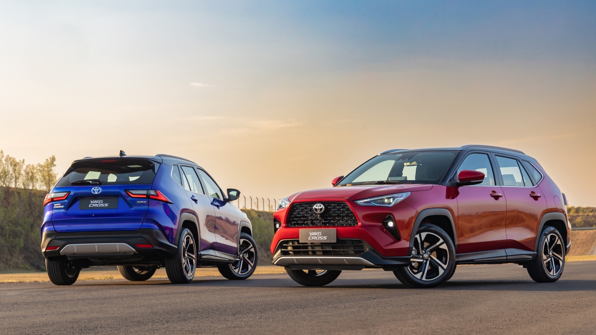 Principal lançamento da Toyota em 2025, o Yaris Cross é produzido em Sorocaba (SP) e se destaca pela tecnologia híbrida flex | Divulgação