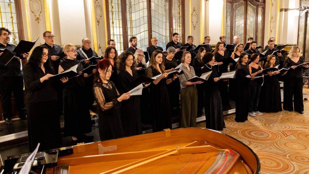 Coral Paulistano celebra 90 anos de trajetória com o concerto de aniversário Paulistano 90 Anos: Memórias. Foto: Rafael Salvador