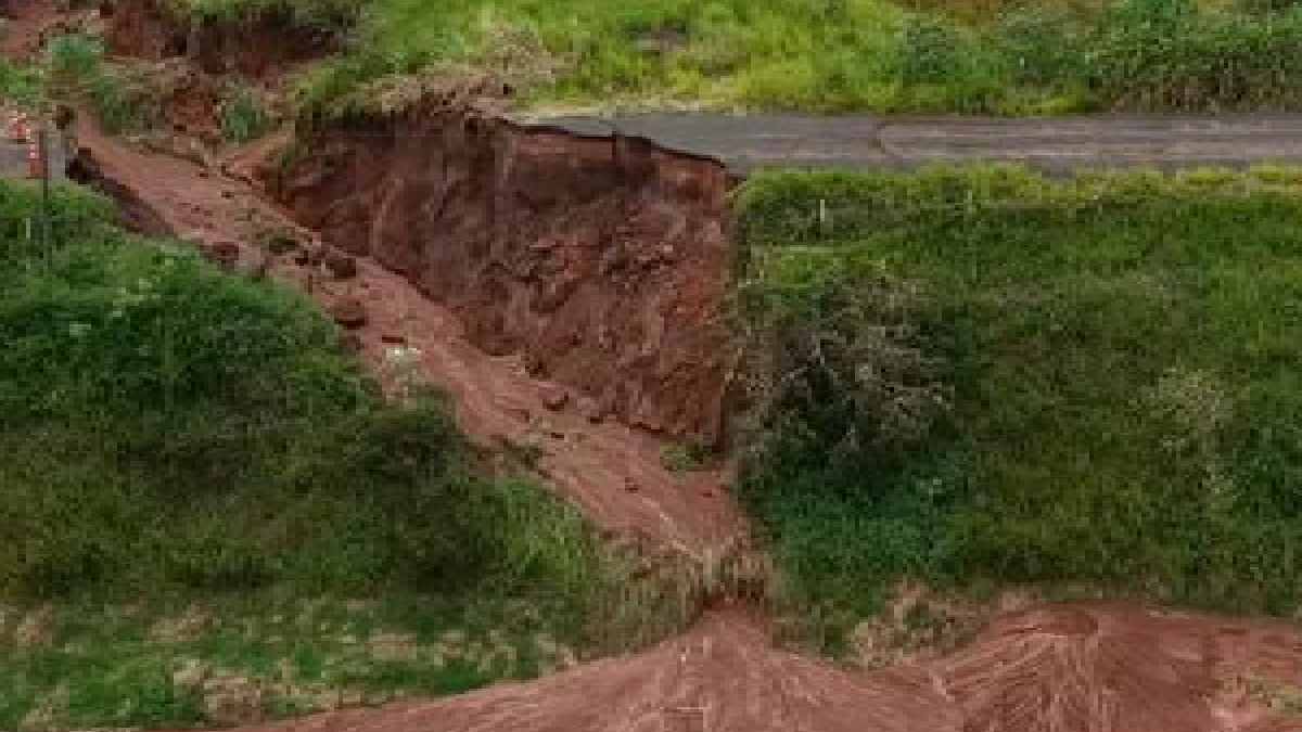 Equipes da concessionária atuaram na limpeza da pista desde as primeiras horas da manhã /Reprodução/@scdrones_