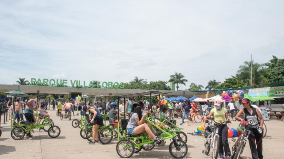 Visitantes ostentam de ciclovias extensas no Parque Villa-Lobos | Foto: Romeo Campos/ Futura Press/ Folhapress