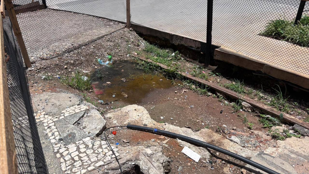Sítio arqueológico no Centro Histórico de SP exposto à ação do tempo /Crédito: Jonatas Oliveira