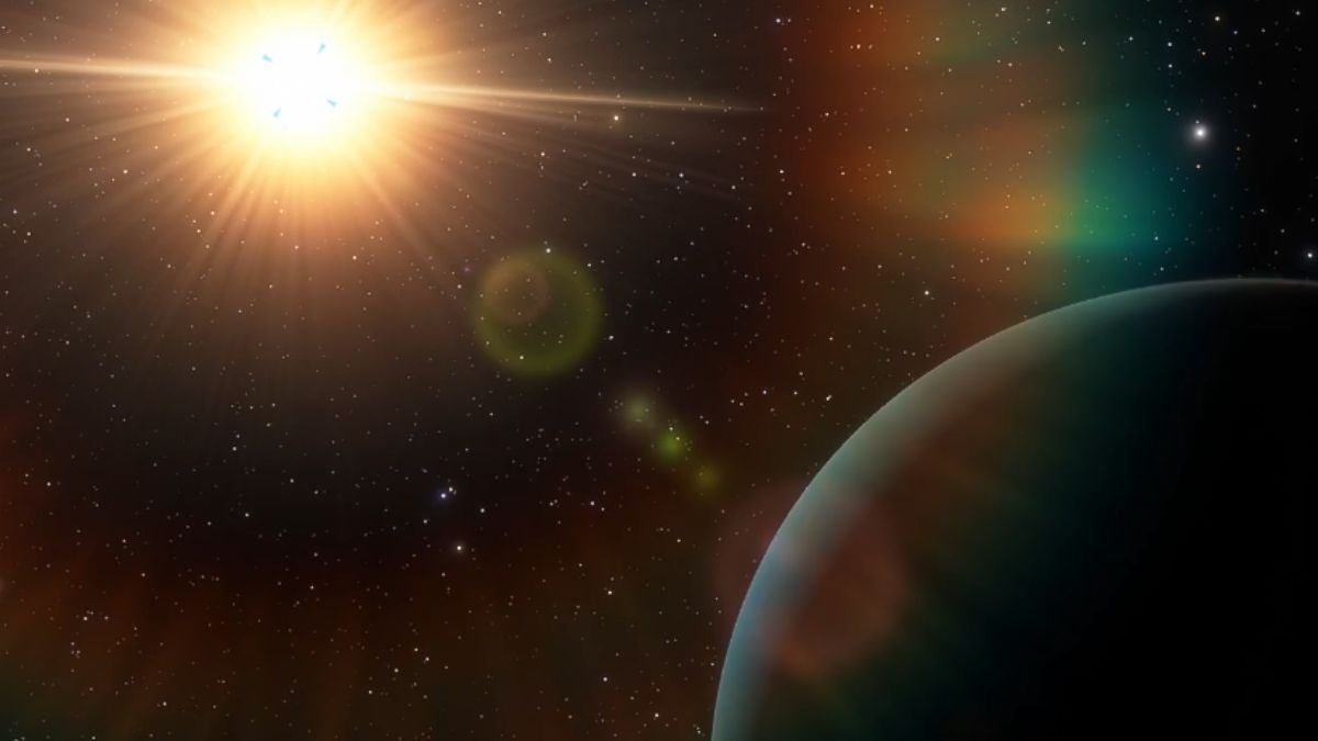 Esse planeta foi encontrado na constelação de Draco, há 100 anos luz da terra. | Foto: Reprodução/YouTube