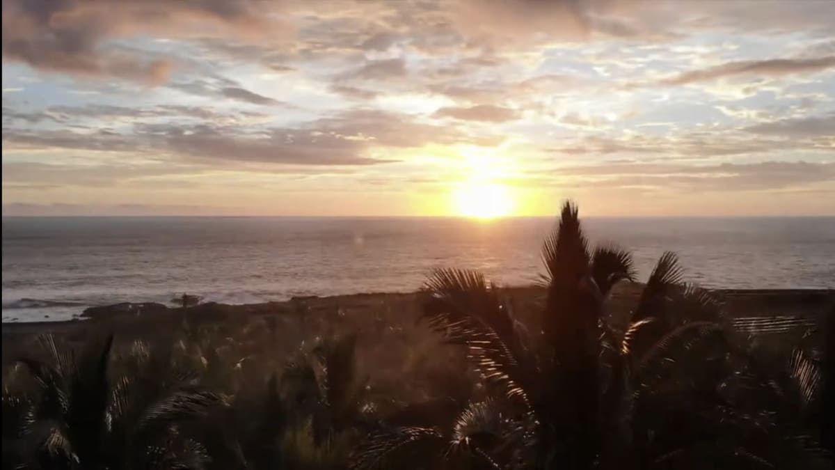 Paisagem natural da Ilha da Reunião, no oceano Índico Reprodução/YouTube