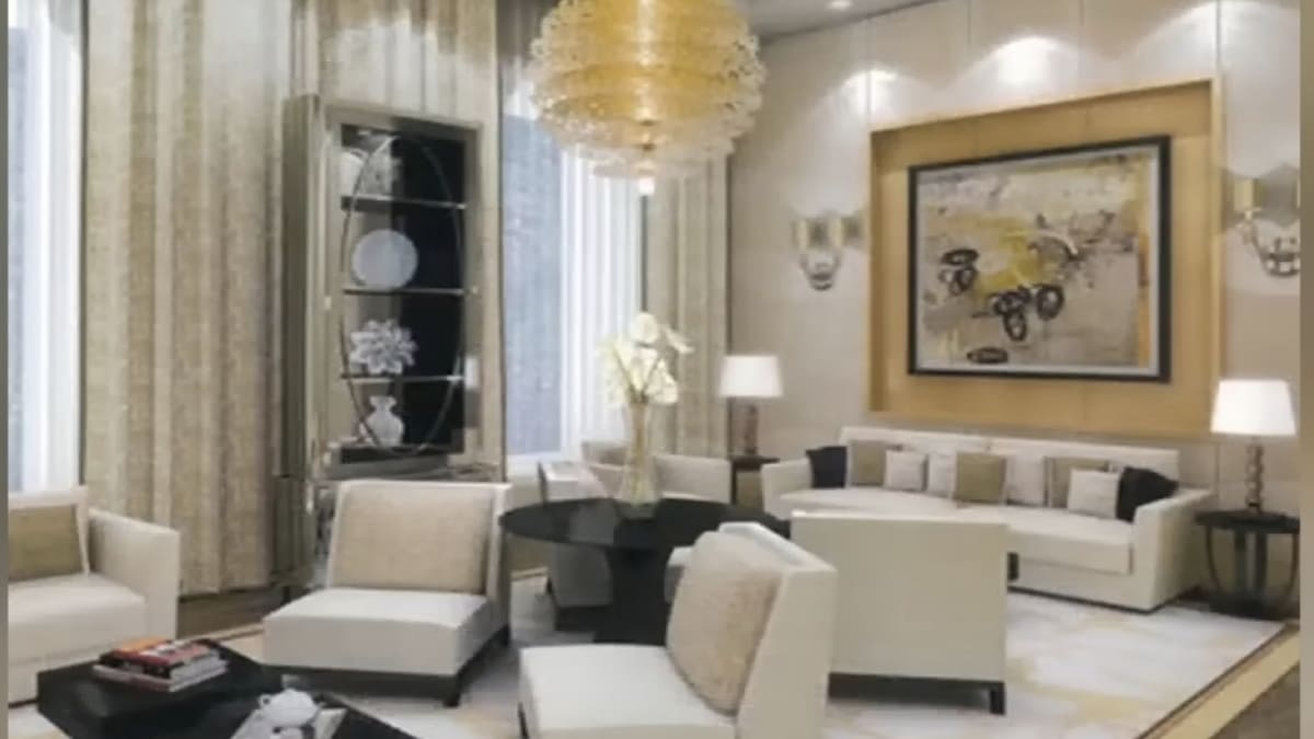 Detalhes arquitetônicos da Antilia, símbolo do luxo extremo - Reprodução/YouTube