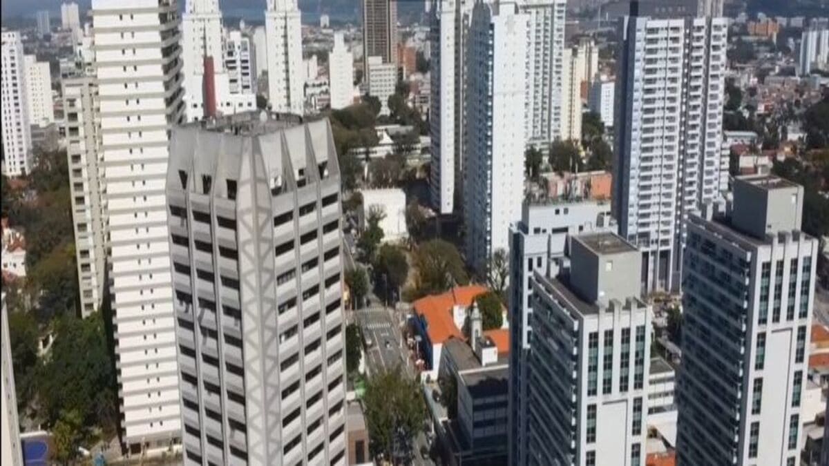 Vista aérea da região central de Santo Amaro - Reprodução: prefeitura de São Paulo