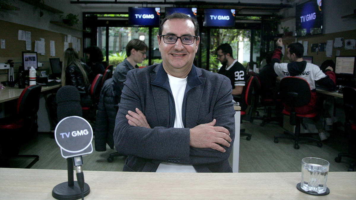O prefeito de São José dos Campos, Anderson Farias (PSD), participou de uma entrevista exclusiva na sede da Gazeta, na zona sul da Capital. Fotos: Thiago Neme/Gazeta de S.Paulo
