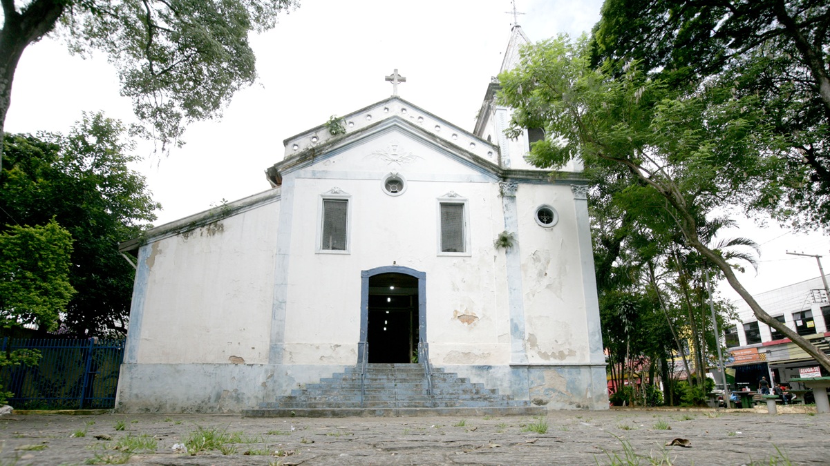 Os religiosos dizem que a igreja foi construída a partir de 1892 'de costas' para o centro da cidade por ser um local de escravizados/Thiago Neme/Gazeta de S.Paulo