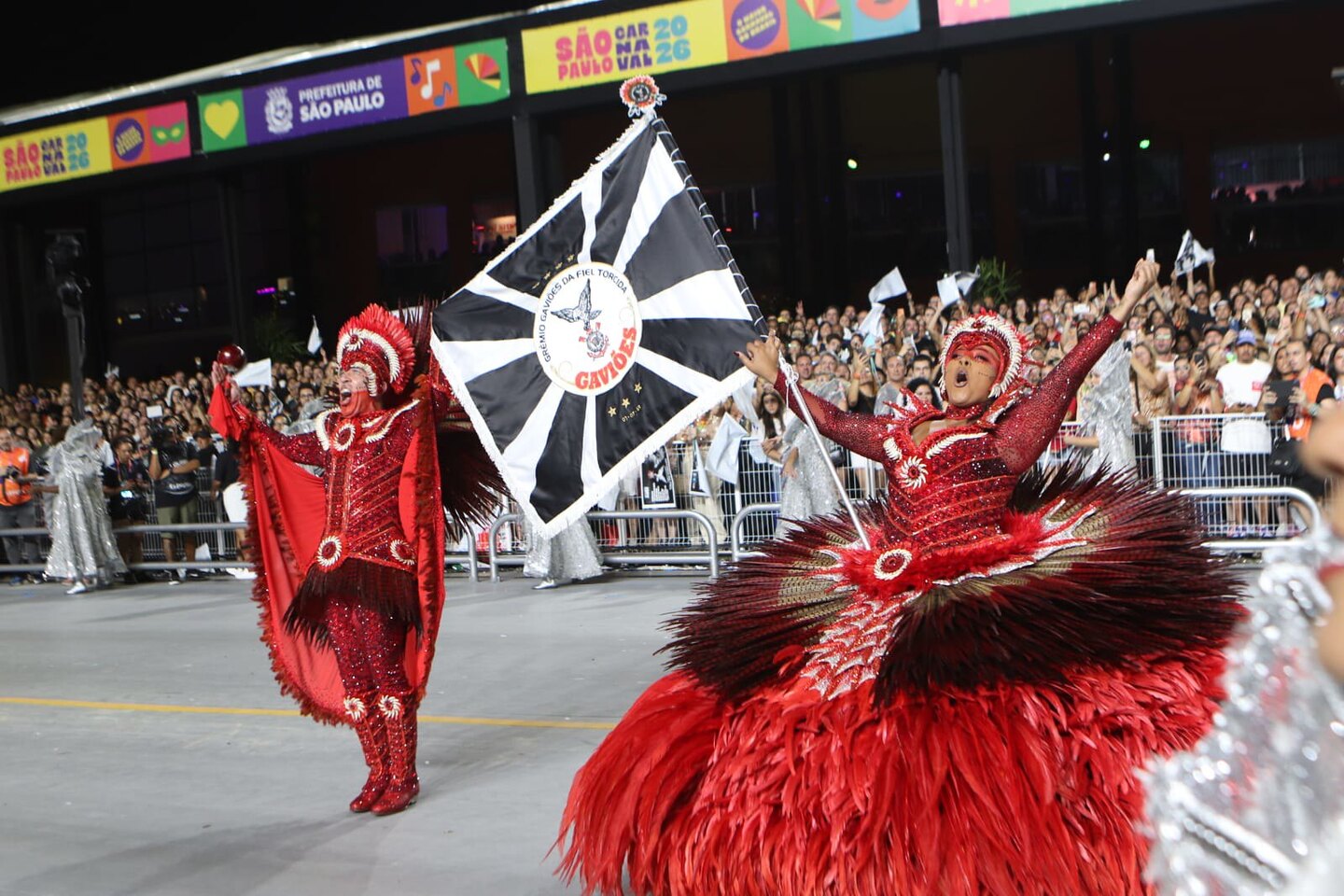 Gaviões da Fiel foi a vice-campeã do Carnaval de São Paulo deste ano. Foto: Woody Henrique /Liga-SP