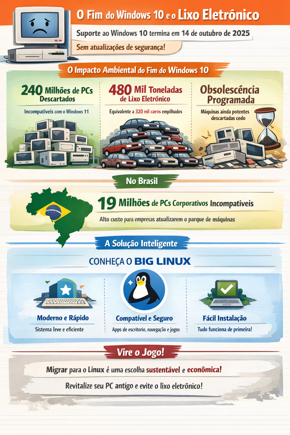 Infográfico impacto ambiental