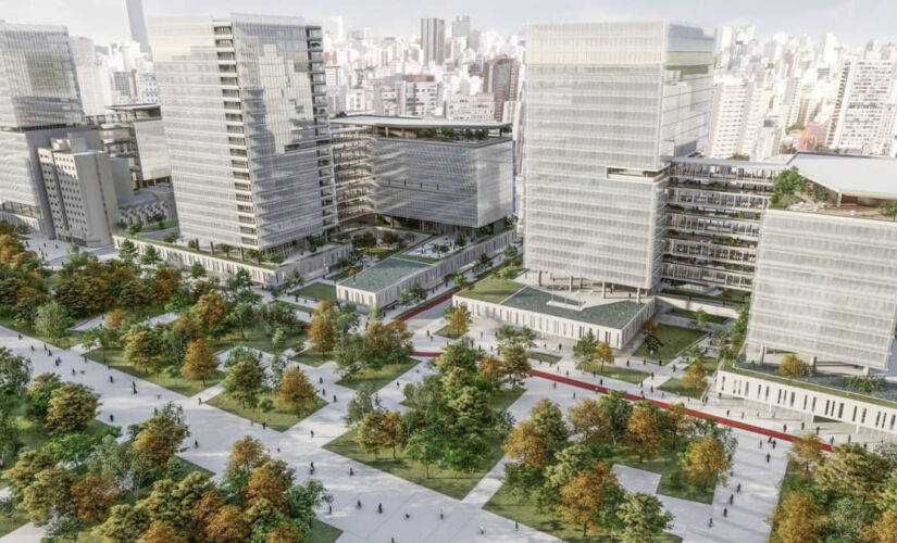 O projeto de R$ 6 bilhões prevê a construção de sete edifícios e dez torres na região dos Campos Elíseos/Divulgação/Governo de SP