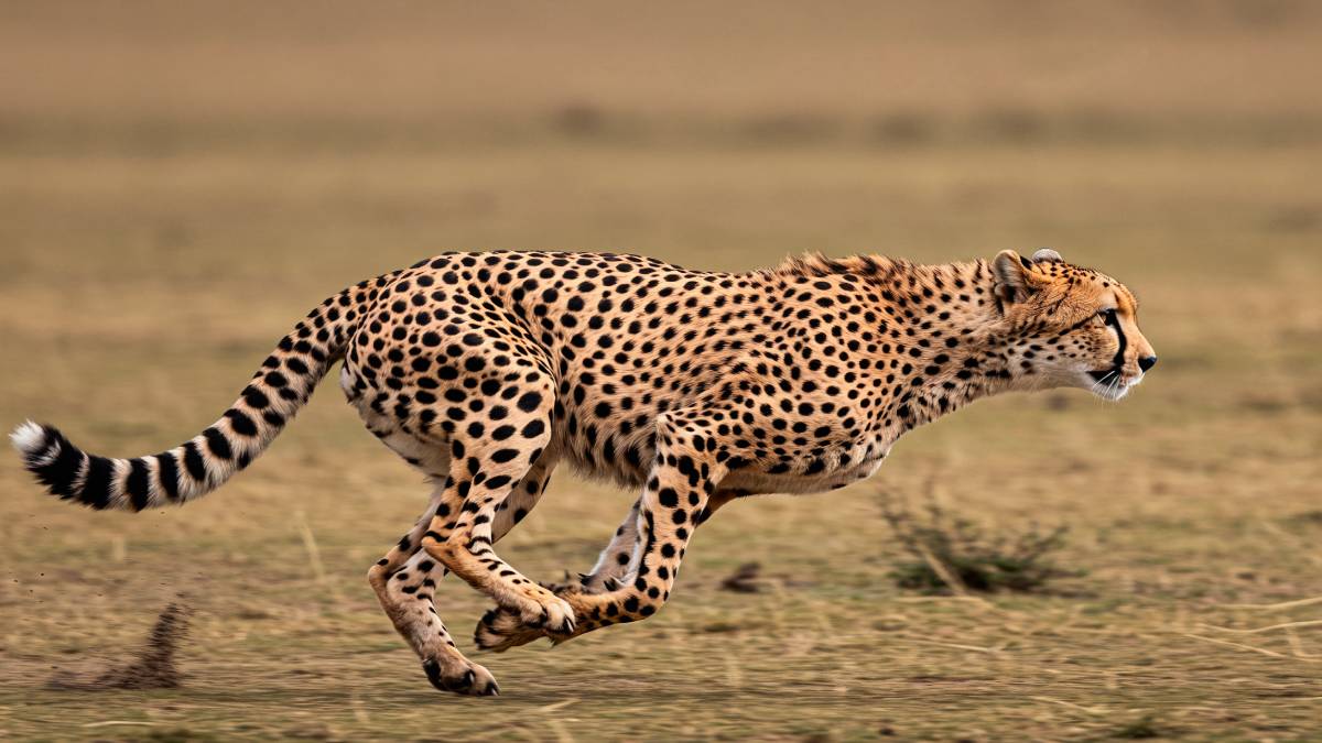 Enquanto o guepardo domina em km/h, o besouro-tigre vence quando a medida é comprimento do corpo por segundo. Foto: Freepik