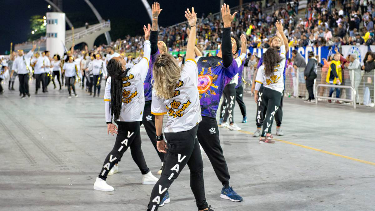 Vai-Vai, uma das escolas mais tradicionais de São Paulo, desfile pelo Grupo Especial. Foto: Felipe Araújo/Liga-SP