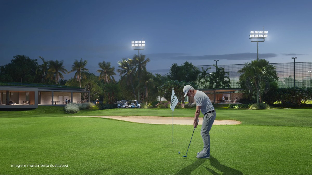 Sistema de luz acompanhará o deslocamento dos praticantes de Golf