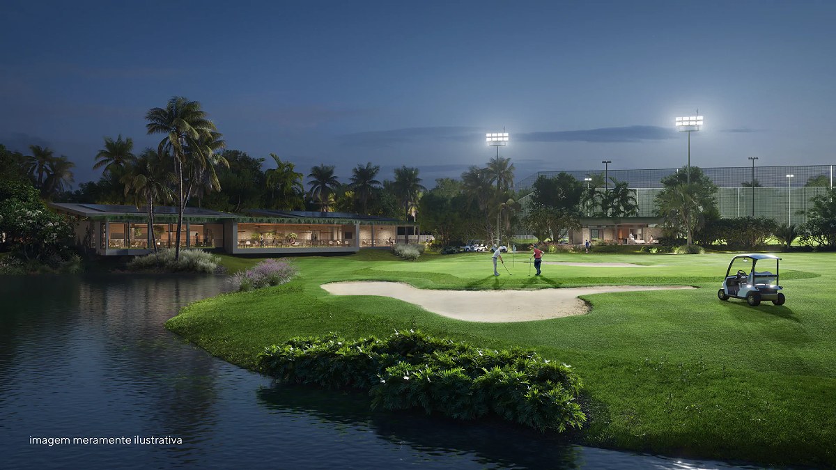O Porto Belo Golf opera atualmente com nove buracos e possui plano de expansão para 18