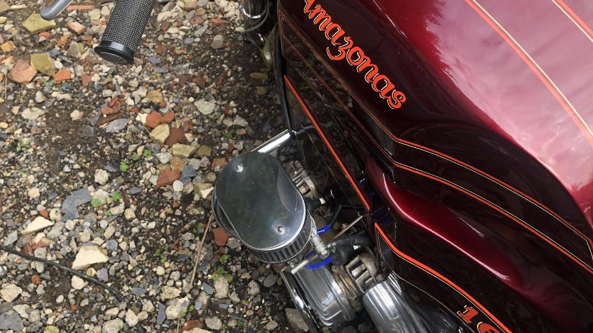 O primeiro modelo de produção foi a Amazonas AME 1600 Turismo Luxo e, de fato, tratava-se da primeira motocicleta do planeta a contar com marcha à ré