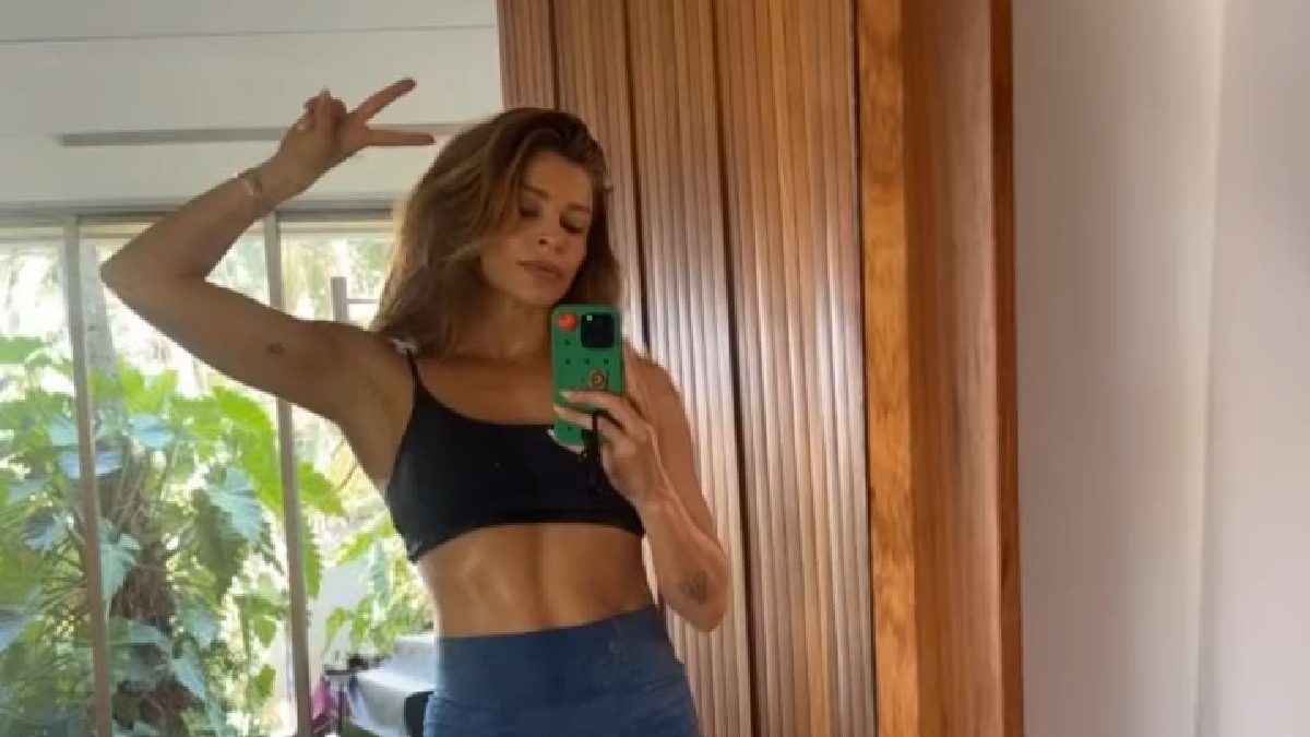Especialmente a sala vidrada aberta que é palco para diversas selfies de Grazi