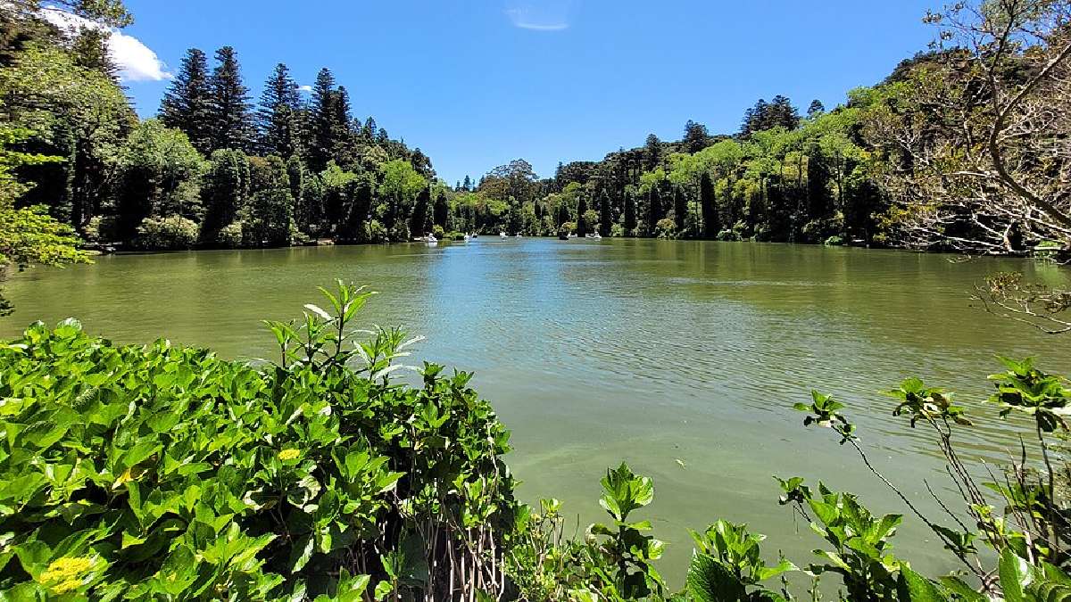 O Lago Negro é um lago artificial e um dos cartões-postais mais fotografados de Gramado (Foto: Dalton Scavassa / Wikimedia Commons)