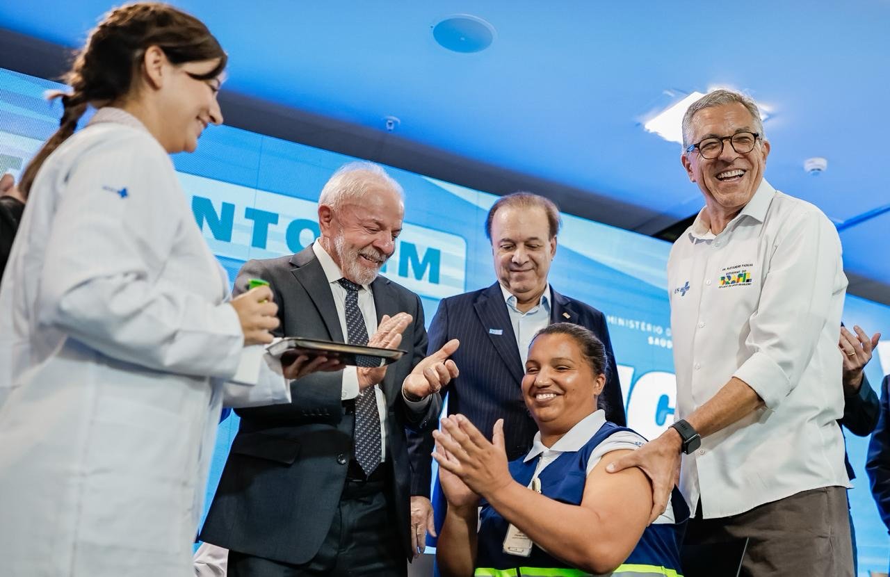 Lula participou de cerimônia no Instituto Butantan na manhã desta segunda/Ricardo Stuckert/PR