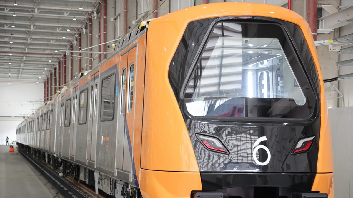 Novo trem da futura estação da Linha 6-Laranja