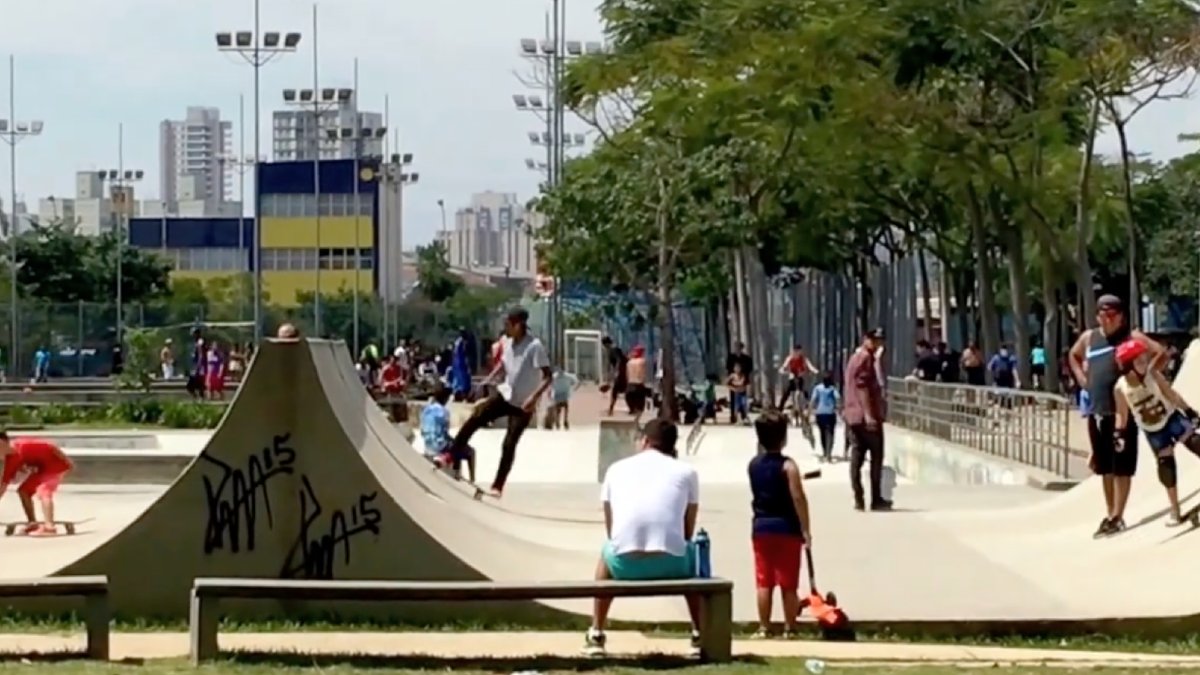 Parque da Juventude: Onde funcionava o antigo Carandiru, hoje há um parque com áreas esportivas, caminhos arborizados e programação cultural. Foto: Reprodução/Youtube