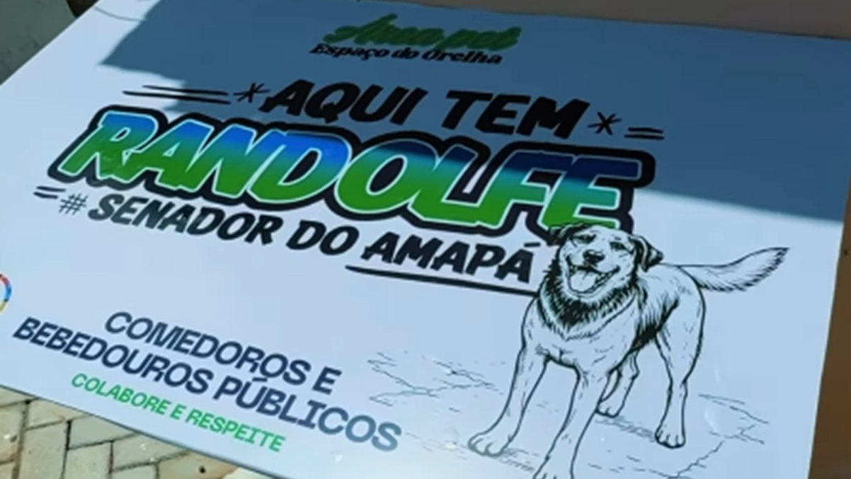 Placa leva o nome do senador amapaense/Reprodução