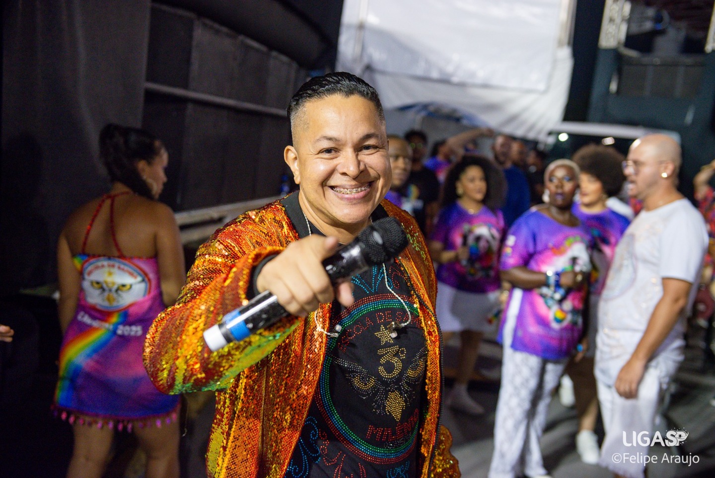 Intérprete oficial da Estrela do Terceiro Milênio, Darlan Alves, participou de uma entrevista exclusiva realizada na sede da Gazeta, na zona sul de São Paulo. Foto: Felipe Araújo/ LigaSP