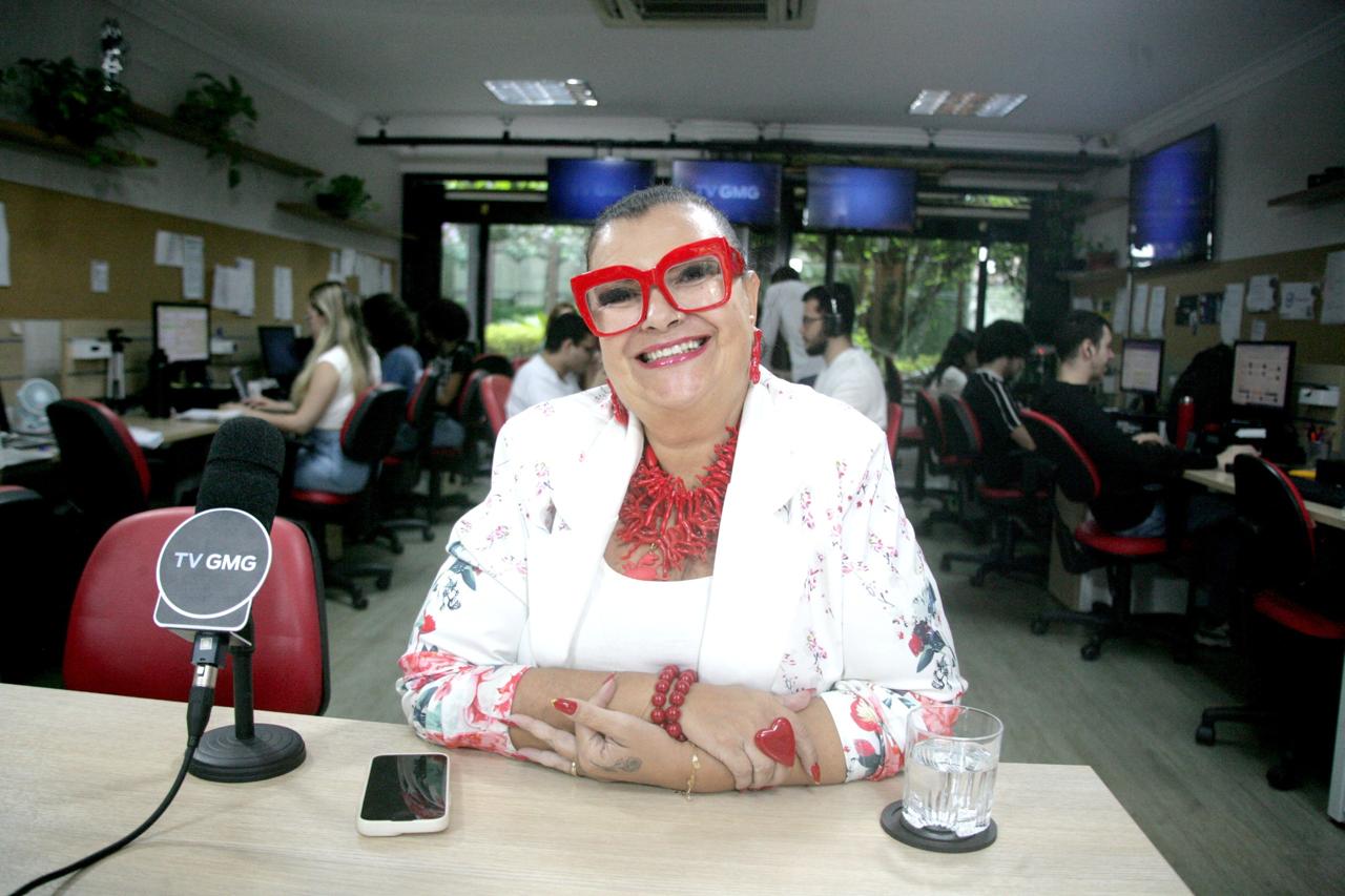 Solange Cruz, presidente da Mocidade Alegre, durante entrevista exclusiva à Gazeta. Foto: Thiago Neme/Gazeta de S.Paulo.