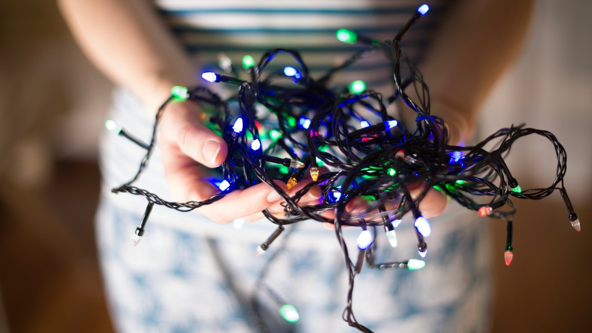 3. Luzes de Natal sem nós