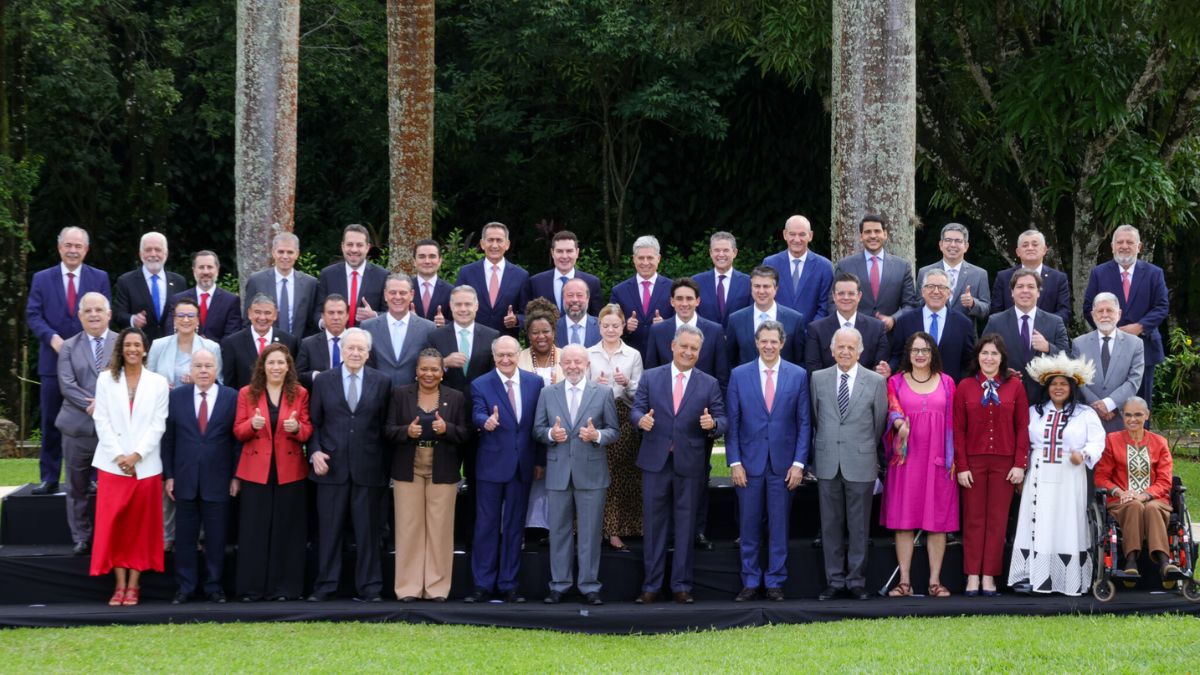 Foto oficial da última reunião ministerial de 2025, em 17 de dezembro, na Granja do Torto, em Brasília. Fabio RodriguesAgência Brasil