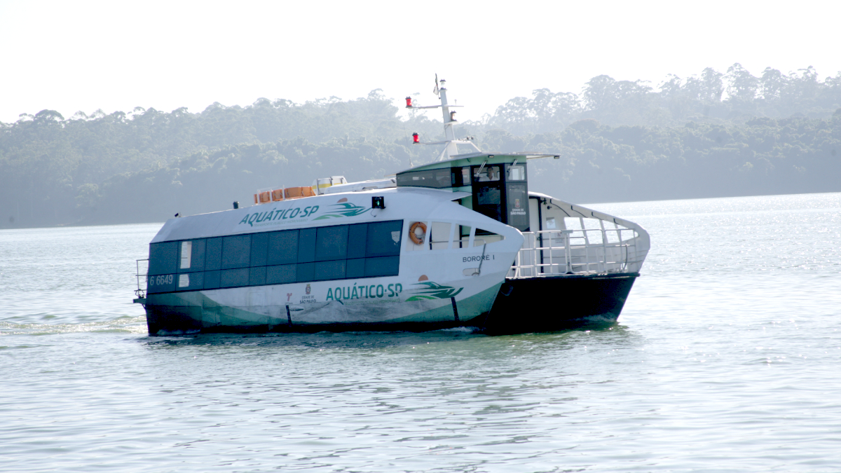 Em São Paulo, o projeto Aquático-SP prevê a utilização de embarcações para o transporte de passageiros em áreas com represas e vias navegáveis. Crédito: Thiago Neme/Gazeta de S.Paulo